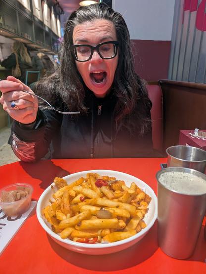 Maj digs into our spice bag