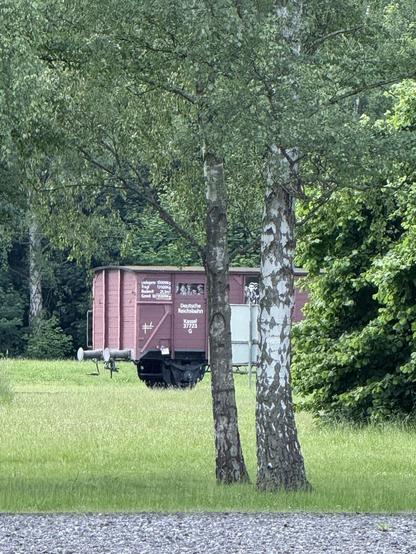 A leftover train car for transporting humans 