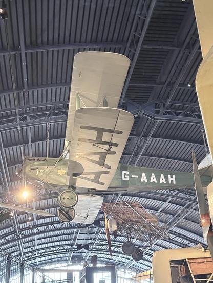 A double decker airplane with registration number GAAAAH
