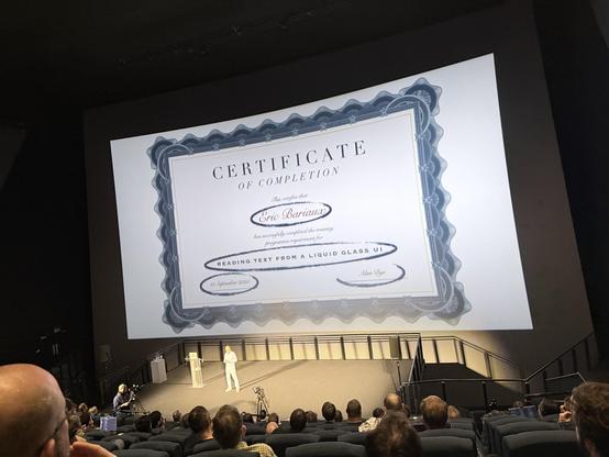 An example certificate 