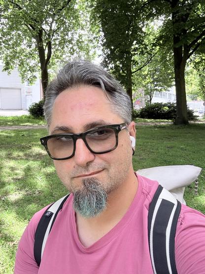 Selfie in a Green Park 