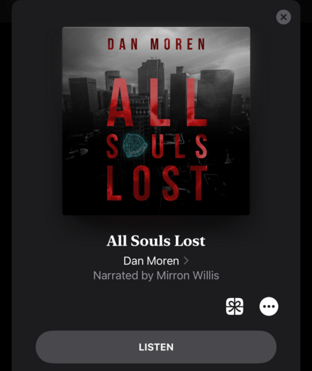 Screenshot of the All Souls Lost cover. 