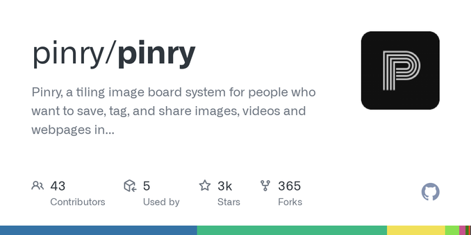 Pinry, a tiling image board system for people who want to save, tag, and share images, videos and webpages in an easy to skim through format. It's open-source and self-hosted. - pinry/pinry