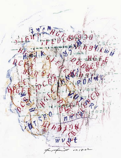 “Zaum Frottage” from `spidertangle _the book_`