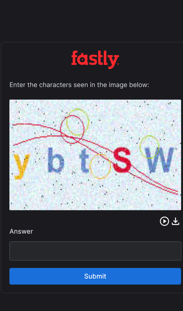 an image of a fastly captcha