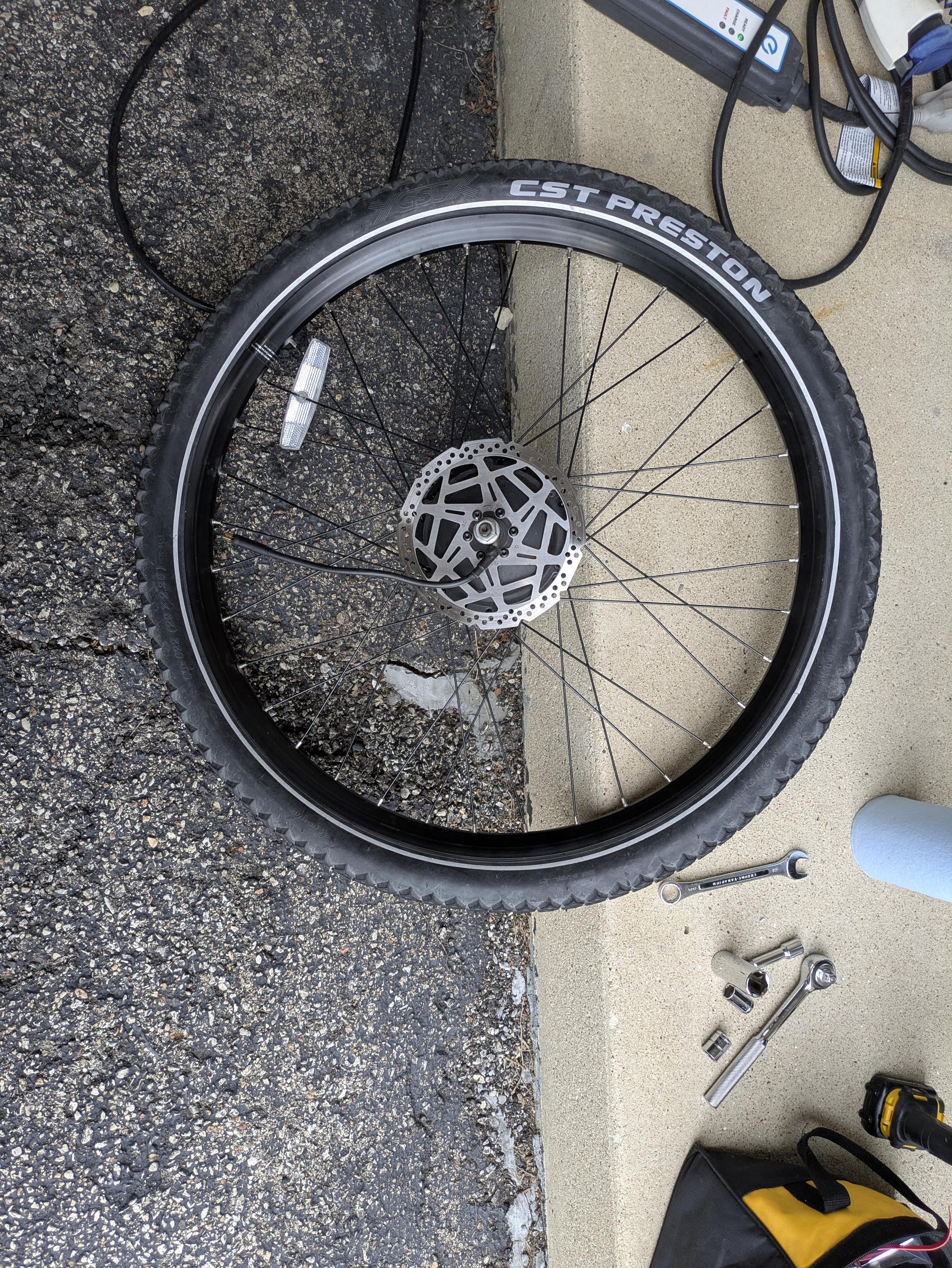 Bike rim, ebike hub, spokes, etc!