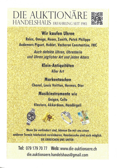 Werbeflyer von www.die-auktionaere.ch, Seite 2