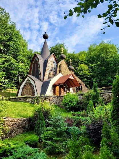 Church in Voevodyno, Transcarpathia, Ukraine.