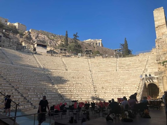 Odeon of Herodes Atticus in Athens.

Philharmonia Orchestra London, Santtu-Matias Rouvali, Patricia Kopatchinskaja.

MIKHAIL GLINKA (1804–1857)
Ruslan and Lyudmila, orchestra overture

IGOR STRAVINSKY (1882–1971)
Concerto for violin and orchestra in D
I.   Toccata
II.   Aria 1
III.  Aria 2
IV.  Capriccio

PIOTR ILYICH TCHAIKOVSKY (1840–1893)
Symphony No. 5 in E minor, Op. 64
I.    Andante – Allegro con anima
II.   Andante cantabile con alcuna licenza
III.  Valse. Allegro moderato