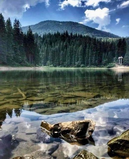 Synevyr lake, Ukraine.