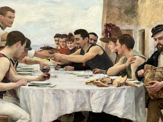 Les Canotiers de la Meurthe (1888) von Émile Friant (1863-1932)