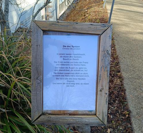 Gedicht von Christian Morgenstern: Die drei Spatzen