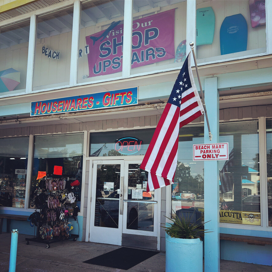 Beach Mart store front Beach Mart store front