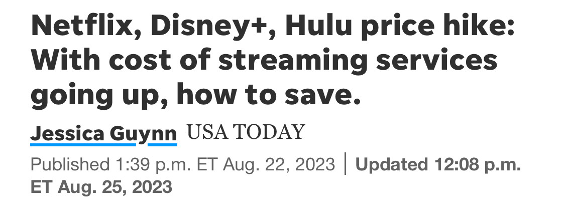 Netflix, Disney+, Hulu price hike:
With cost of streaming services going up, how to save.