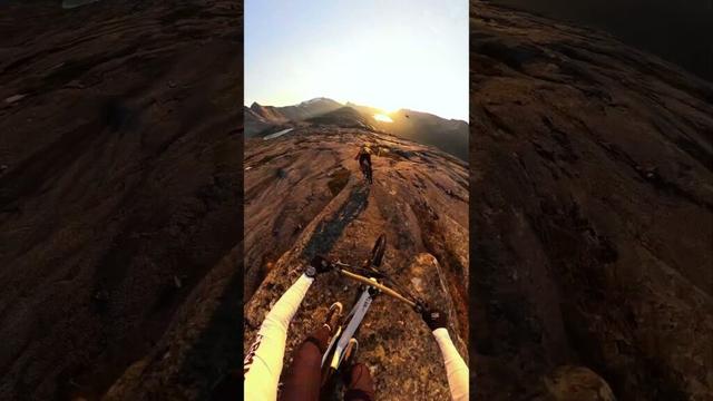 Sunset Slab MTB Ride in Norway 🎬 Kilian Bron #Shorts #MTB