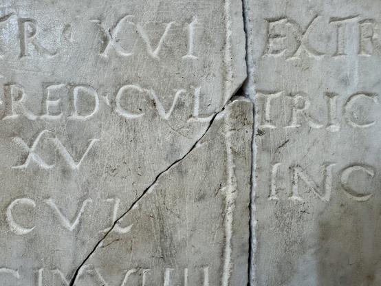 Detail of inscription of one of the cadastres | land registers