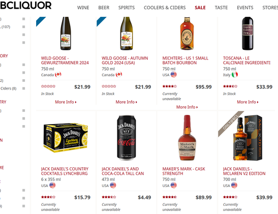 🇺🇲 Boycott U.S. products / services

My partner noted black tarps covering U.S. wines was removed - shelved items replaced with non-American products.

#BCliquorStore #BCwines #Trump #tariffs #boycott #ElbowsUp #never51 🇨🇦 #freedom #RuleOfLaw