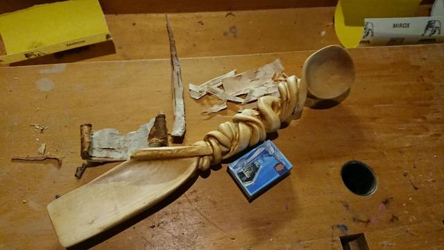Wooden spatulascoop