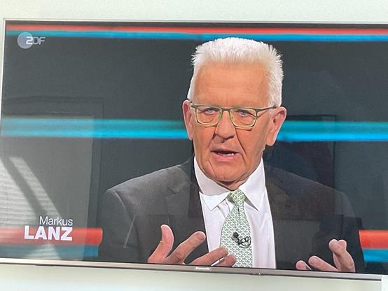 Ministerpräsident Kretschmann in der Sendung Markus Lanz