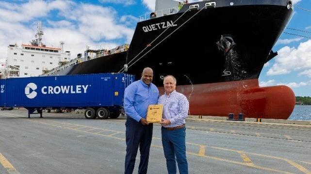 Crowley’s Newest LNG-Powered Containership Makes Maiden Voyage to JAXPORT