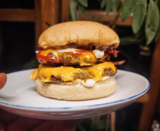 Double Bacon Cheeseburger.