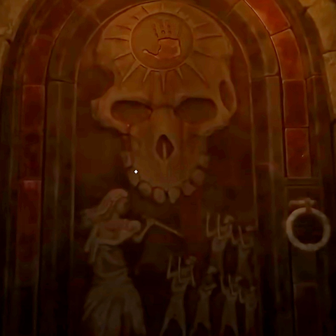 new, higher resolution dark brotherhood door, with Night Mother and seven children