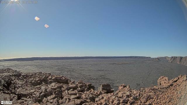 Webcam view of a volcano.