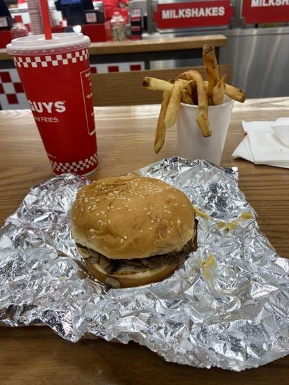 Five Guys the classic combo
