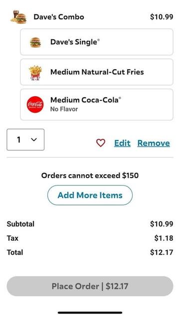 Prices for a cheeseburger, fries and a drink from 20 popular food chains.