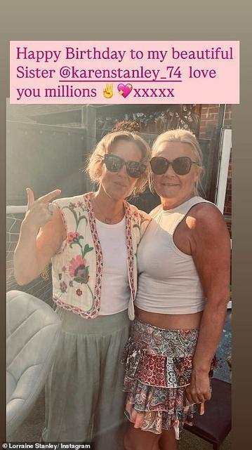EastEnders star Lorraine Stanley, who played Karen Taylor, has showed off her incredible weight loss over a year after she was axed from the soap