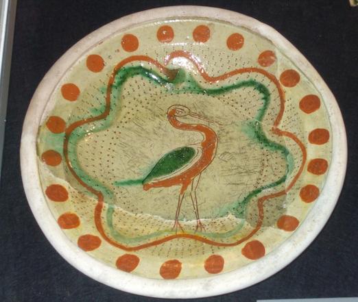 17th Century Slipware dish, Tönisberg, Niederrhein, DE