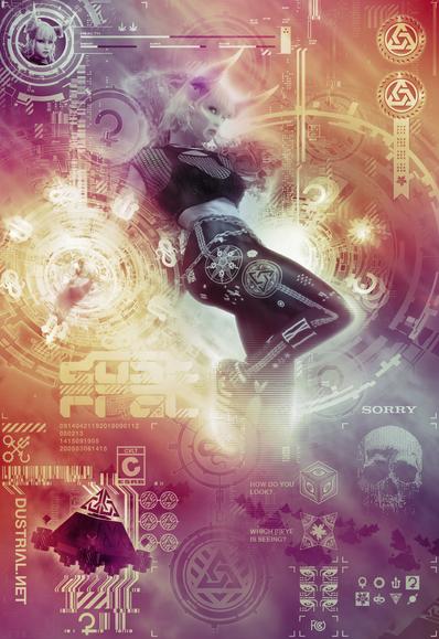 realizations of power in cyber realms, photoshop illustrator cinema4d