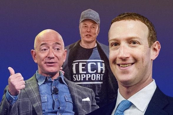 Jeff Bezos, Elon Musk, Mark Zuckerberg—why all the billionaires around Trump are such losers.
