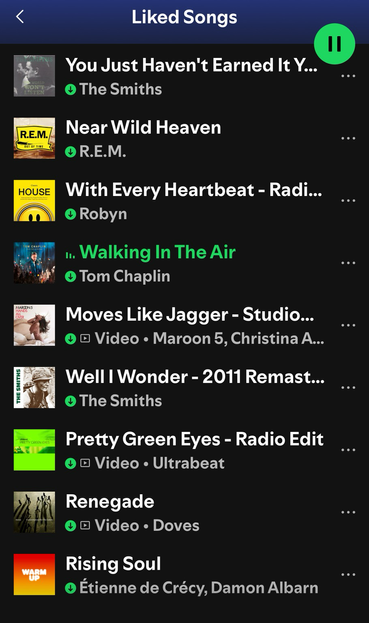 Music play list