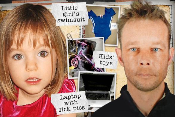 Hard drive of sick images, kids' swimsuits, masks and guns - 8 pieces of chilling evidence against Christian Brueckner