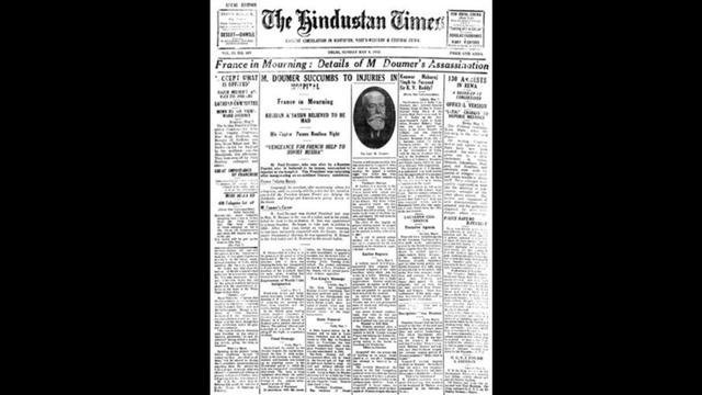 HT This Day: May 8, 1932 -- France in mourning as President M. Doumer succumbs to injuries in hospital | Latest News India