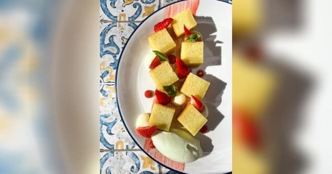 White Bull’s olive oil cake is a favorite that changes with the seasons