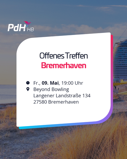 Du willst Politik, die auf Wissenschaft, Freiheit und Humanismus basiert?
Dann komm zu unserem Offenen Treffen in Bremerhaven!

Ob du uns einfach mal kennenlernen möchtest, Fragen hast oder dich aktiv einbringen willst – wir freuen uns auf den Austausch mit dir!
In entspannter Atmosphäre sprechen wir über aktuelle Themen, unsere Vision und wie du mitgestalten kannst.

Sei dabei und bring gerne Interessierte mit. Wir freuen uns auf dich! 💗

Termin:
Fr., 09. Mai, 19:00 Uhr
Beyond Bowling
Langener Landstraße 134
27580 Bremerhaven