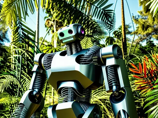 Robot in the jungle