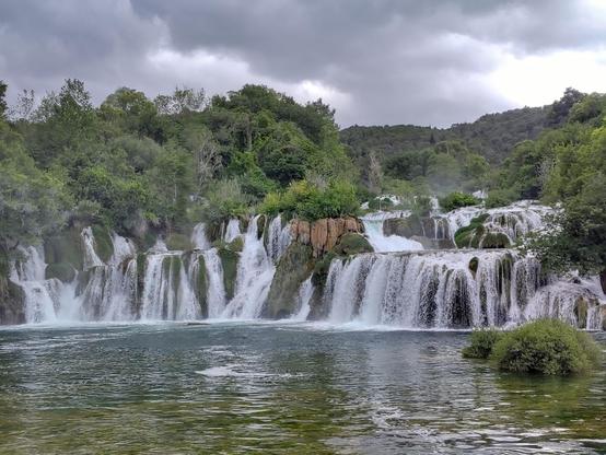 you can see so many waterfalls in krka .