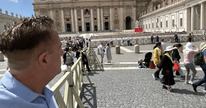 Former USD professor watches papal history unfold at Vatican