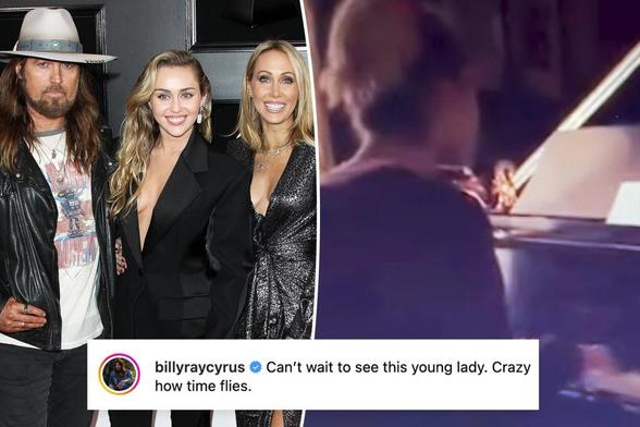 Miley Cyrus gets caught between feuding parents Tish and Billy Ray after he hints at father-daughter reunion