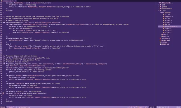 A screenshot of the "eternity.nvim" colorscheme for the Neovim editor.