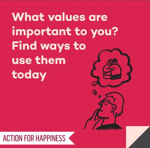 What values are important to you? Find ways to use them today