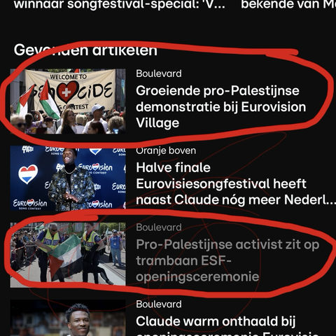 Screenshot van RTL Nieuws headlines.