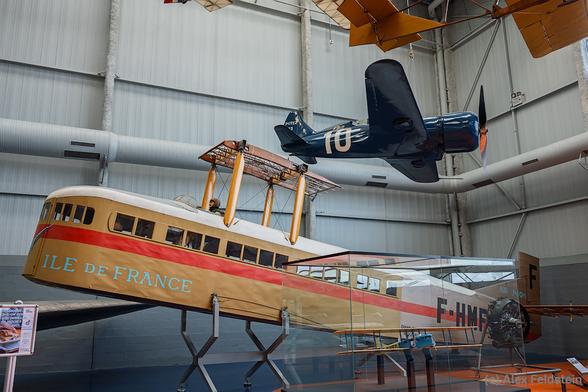Aircraft in the Air Museum at Le Bourget near Paris
