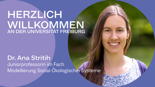Jun.-Prof. Dr. Ana Stritih. 
Foto: Jürgen Gocke / Universität Freiburg