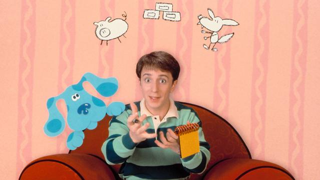 BLUE'S CLUES, Steve Burns, 1996 BLUE'S CLUES, Steve Burns, 1996
