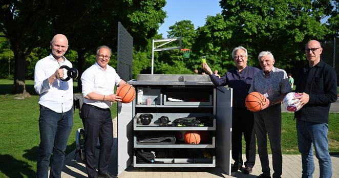 Trendsportanlage im Südpark um Sportbox erweitert