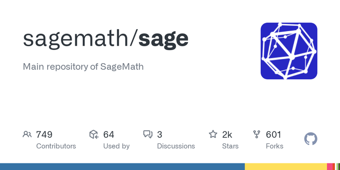 Main repository of SageMath. Contribute to sagemath/sage development by creating an account on GitHub.